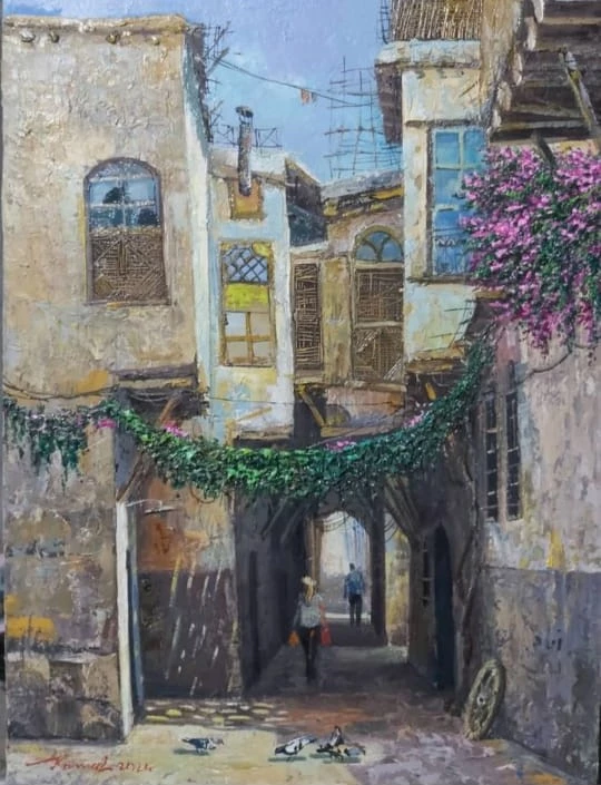 Charming Alleyway: A Glimpse of Historic Architecture and Everyday Life