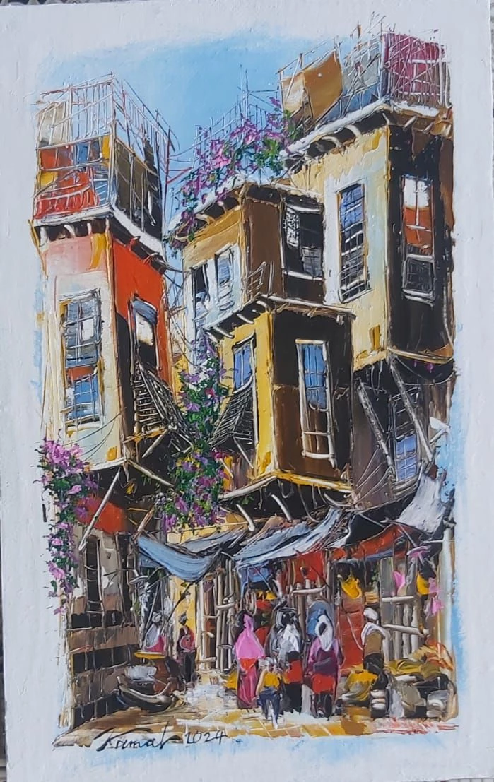 Charming Alleyway: A Vibrant Urban Scene