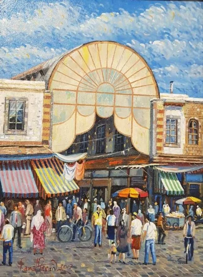 Vibrant Market Scene: A Colorful Day in the Bazaar