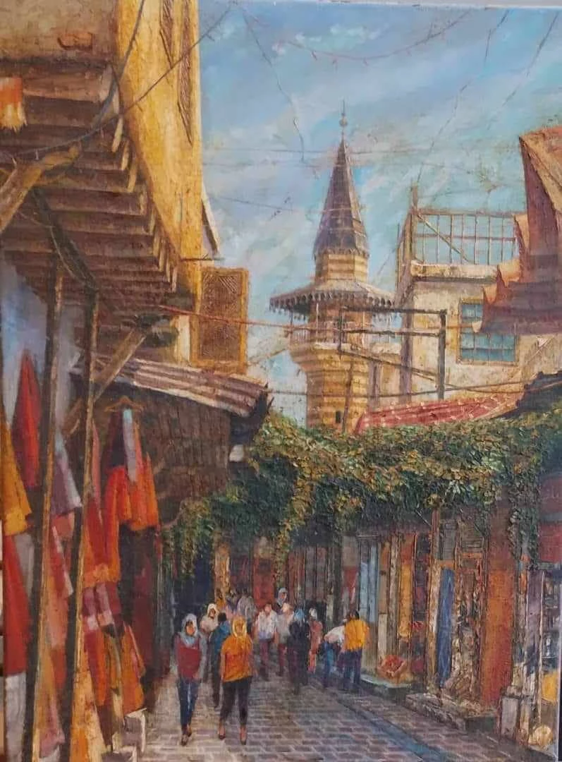 Charming Market Street with Heritage Minaret