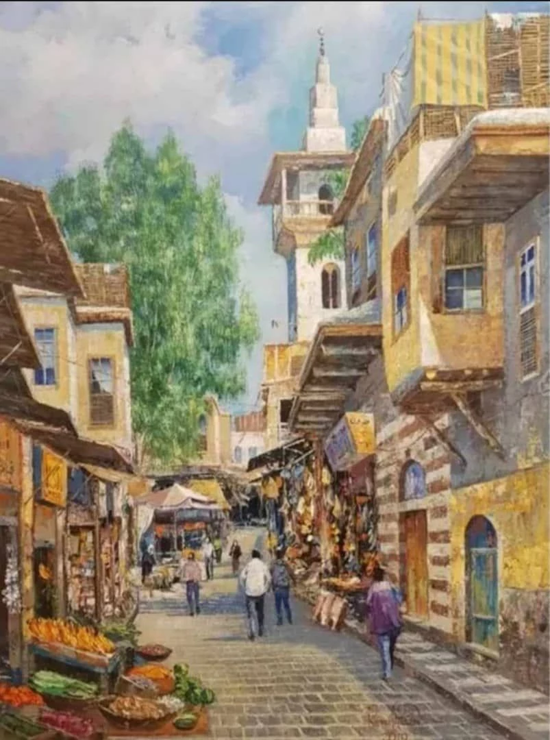 Charming Market Street in a Historic Town