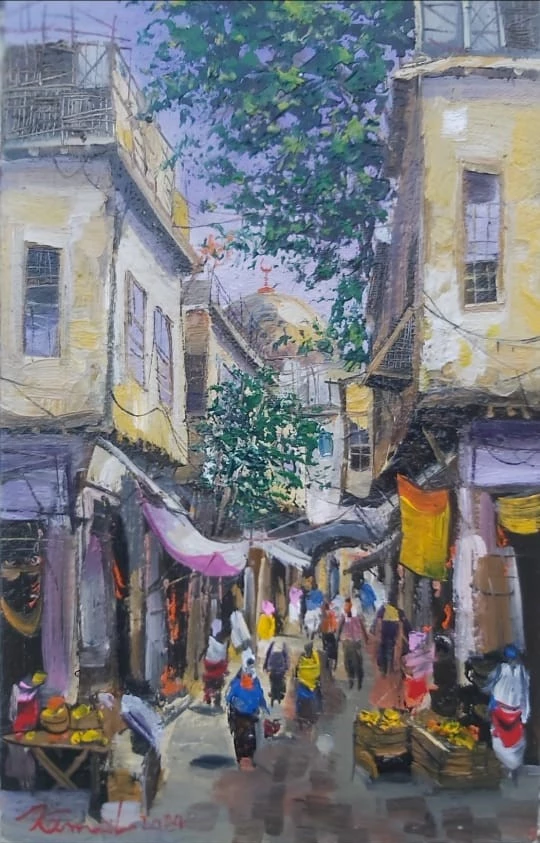 Vibrant Market Street: A Glimpse of Daily Life